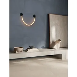 ILANE ZIDNA LAMPA LED/3000K/7W/683Lm/CRNO-BIJELA