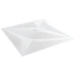 Zidne panele 12 pcs Bijela zvijezda 50 x 50 cm XPS pjena
