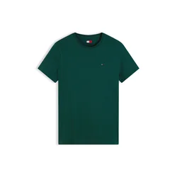 Tommy Jeans Majica DM0DM04411 Temno zelena Slim Fit