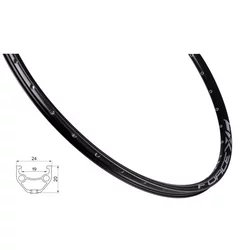 Force felga rim xc basic disk 622x19 36 rupa crna ( 7025791 )