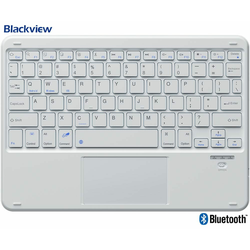 BLACKVIEW K2 brezžična tipkovnica, Bluetooth 5.1, polnilna baterija, Android/iOS/Windows, 78 tipk, USB Type-C, bela