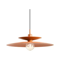 Redo 01-3049 - Luster na sajli GUNNAR 1xE27/42W/230V prečnik 50 cm narandžasta