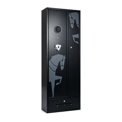 Securo ormar za oružje za 4 komada, sa fiokom, elektronska brava, 48 x 22 x 135 cm, crni