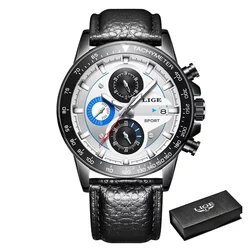 Moška ročna ura Lige Sport Leather Blue