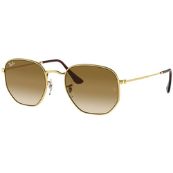 RAY-BAN Hexagonal Muške naočare za sunce 0RB3548 001/51 54, Zlatne boje