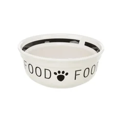 Trixie skleda keramična ka Food bela-črna 1,6 l