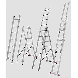 Merdevine aluminijumske sa funkcijom stepenika 3x6 Corda Krause