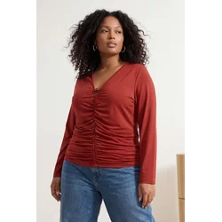 Trendyol Curve Ženska bluza Tbbaw26Af00066, Bordo