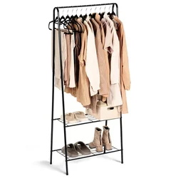 Vilde 568004 - Stalak za odecu sa 2 police 60 x 35 x 153 cm.