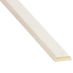 Lajsna drvena pljosnata bela 270cm dl518
