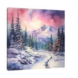 Canvas Slika na platnu Planinski pejzaž, Bez rama, 40 x 40 cm