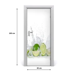 tulup.si Samolepilni tapete na vratih Lime 85x205 cm
