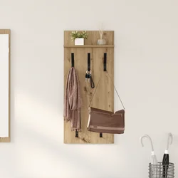 Vješalica za kapute na zidu Umjetnički hrast 40 x 10 x 90 cm