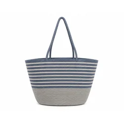 Plažna torba LS Collection - modra, Dublin
