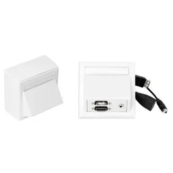 Vivolink WI221260 Vtičnica HDMI + USB A + 3,5 mm bela
