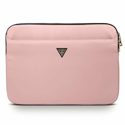 TORBA GUESS SLEEVE GUCS13NTMLLP 13 PINK NYLON TRIANGLE LOGO