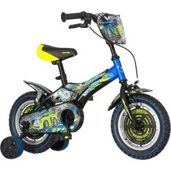 Visitor - TUR120 DECIJI BICIKL TURBO 12 VISITOR CRNO ZELENO PLAVI 2018 EUR1 @ - dečiji bicikli