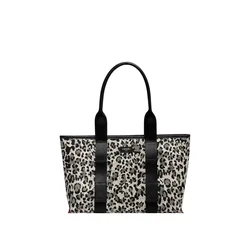 Lancel Nakupovalna torba Lancel Sac Cabas L Zippé MISTRAL Rollable MCO Noir črna
