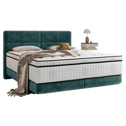 Esposa POSTELJA BOXSPRING 140 cm x 200 cm , tekstil turkizna