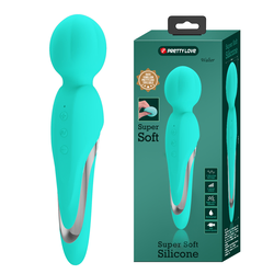 Pretty Love Walter Super Soft Silicone Mini Massage Wand Aqua Green