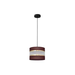 Luster na sajli HELEN 1xE27/15W/230V prečnik 20 cm braon/crna/zlatna