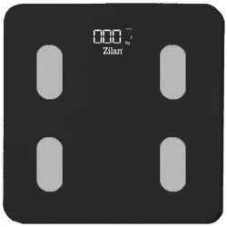 Zilan Pametna vaga za merenje, do 180kg, LED, Bluetooth, crna - ZLN8980