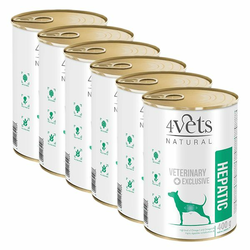 4Vets Natural Veterinary Exclusive HEPATIC 6x400 g
