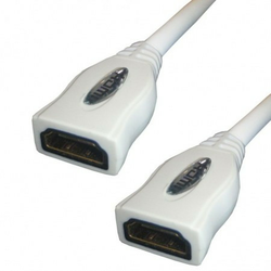 Elit+ HDMI utičnica - hdmi uticnica metalna 19 pina, okrugli kabl 3m 30awg, bele boje ( EL90903 )
