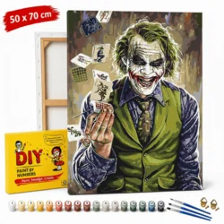 ERS Slika po številkah z okvirjem Joker v jopiču 50x70 cm