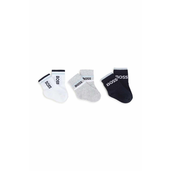 Otroške nogavice BOSS 3-pack bela barva