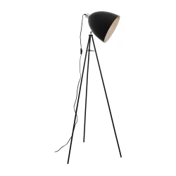 Eglo 79377 - Podna lampa MAREPERLA 1xE27/60W/230V crna