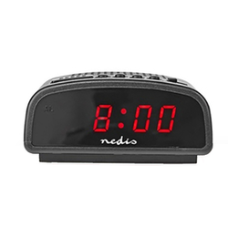 Nedis CLDK008BK digitalna budilka, črna