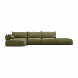 Zeleni kotni kavč (levi kot) Vanda - Mazzini Sofas