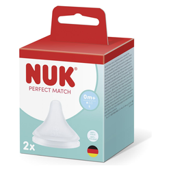 Nuk cucelj silikon Perfect Match S, 0m+, 2 kos