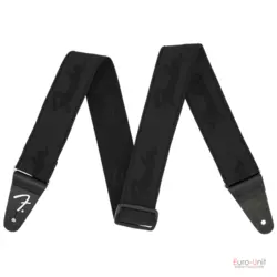 Fender Weighless Strap Running Logo Black