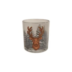 Svečnik za čajne svečke FOREST DEER 8 cm