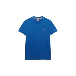 Superdry & Co Majica Essentials kraljevo modra / roza