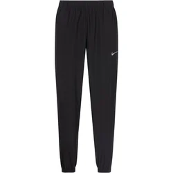 NIKE Športne hlače Form Swoosh, črna