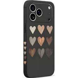 Pnakqil zaštitna futrola Hearts za Apple iPhone 17 Pro Max - Crna KP39896