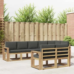 Set vanjskih sofa s jastukom 8 pcs Bijela i antracit Poliester