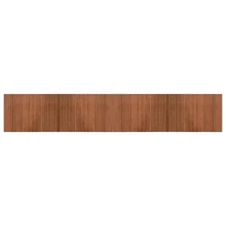 Vidaxl Preproga pravokotna rjava 70x400 cm bambus