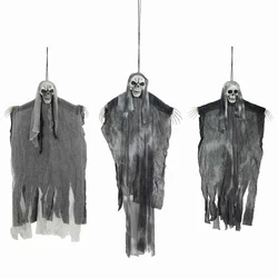 Halloween Ob Hanging Ghost 3 pcs Crna 66 x 110 cm Poliester