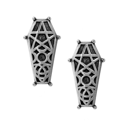 Uhani ALCHEMY GOTHIC - Hex Coffin - E480