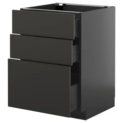 METOD / KNIVSHULT Podni element s 3 fioke