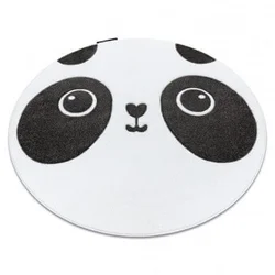 eoshop Preproga PETIT PANDA bela ( - Velikost: krog 140 cm)