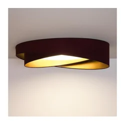 BRILAGI- LED plafonsko svetlo VELVET TWIST LED/24W/230V 4000K prečnik 55 cm bordo/zlatno