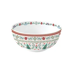 Bowl, porcelain, 23 cm, Christmas Folk - Nuova R2S