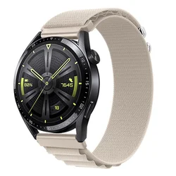 BStrap Nylon Loop pašček za Garmin Venu 2 Plus, starlight