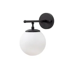 Opviq Roe 10715 Zidna lampa, Crno-Bela