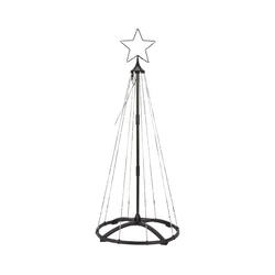 Markslöjd 706328- LED spoljašnja božićna dekoracija ABETO 90xLED/2,7W/230V 1,2m IP44 crna